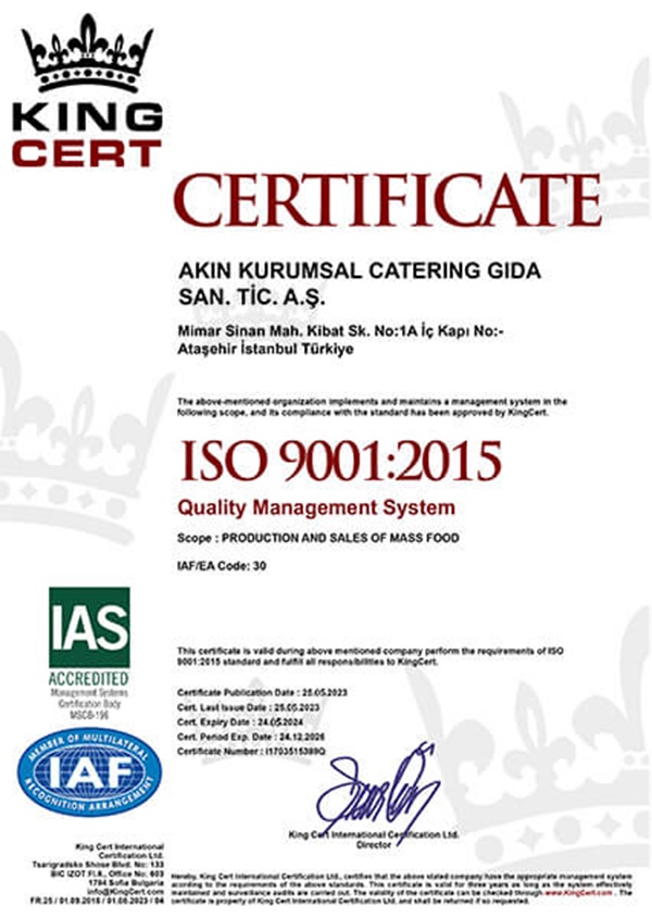 ISO SERTİFİKA 9001 YENİ 2024-1 ISO SERTİFİKA 9001 YENİ 2024-1